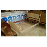 Full Size Painted bed with Rails