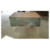 Awesome Metal Map Cabinet