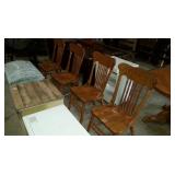 Set of 4 Oak Chairs