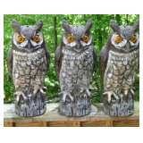 LAWN ART OWLS