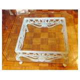 GLASS TOP COFFEE TABLE