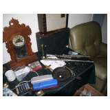 CLOCK AND MUSICAL INSTRUMENTS