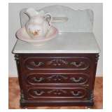 VICTORIAN MARBLE TOP WASHSTAND