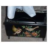 TOLE PAINTED MAGAZINE RACK