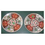2 IMARI PLATES