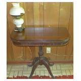 MAHOGANY GAME TABLE