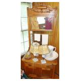OAK WASH STAND