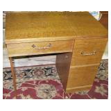 OAK SEWING MACHINE TABLE