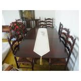 DINING ROOM TABLE AND CHAIRS