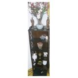 BOOKCASE W/ ASST ITEMS