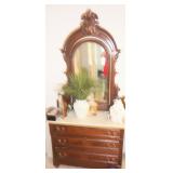 MARBLE TOP DRESSER
