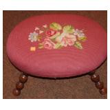 NEEDLE POINT STOOL
