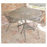 METAL TABLE AND CHAIRS