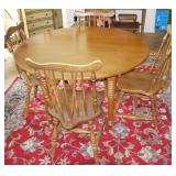 MAPLE TABLE W/4 CHAIRS