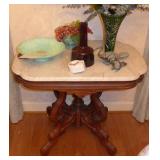 MARBLE TOP VICTORIAN TABLE