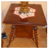 ANTIQUE LAMP TABLE