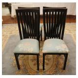 BLACK ENAMEL CHAIRS