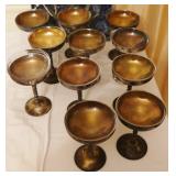SILVER PLATE GOBLETS