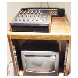 TV AND MIXING BOARD