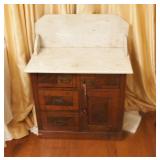 VICTORIAN MARBLE TOP WASH STAND