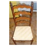 6 LADDER BACK CHAIRS