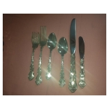 Gorham sterling flatware set 