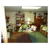 Loads of pristine stuffed animals and collectibles