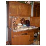 oak hoosier kitchen cabinet