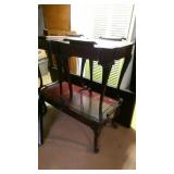 End tables with leather top