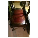 coffee table with leather top