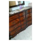 dresser and mirror