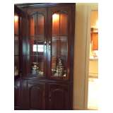 Lot 24 lighted china closet (dishes not included)