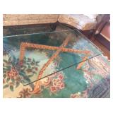 glass-top coffee table