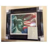 statue of liberty framed art