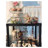 vintage glass and pottery