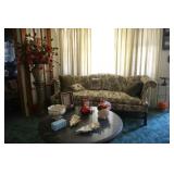 camel back sofa/haeger pottery