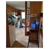 stool and push button phone