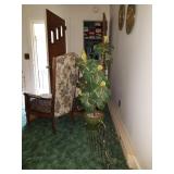 vintage chair and faux plan