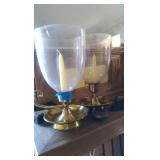 brass candle holders