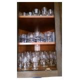 assorted stemware