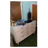 mid-century dresser and mirror