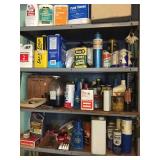 bunch of cleaning products