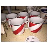 candy stripe mugs