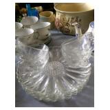 glass luncheon set