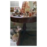 leather top drum table