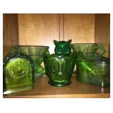 emerald depression glassware