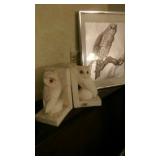 Owl bookends