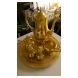 gold plated tea service