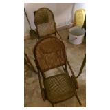 old "doll" cane rockers