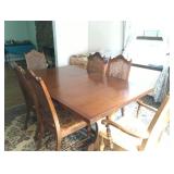 dining room table - six chairs